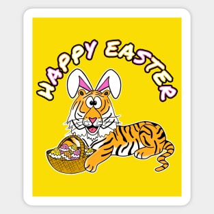 Easter Tiger Bunny Eggs Sticker